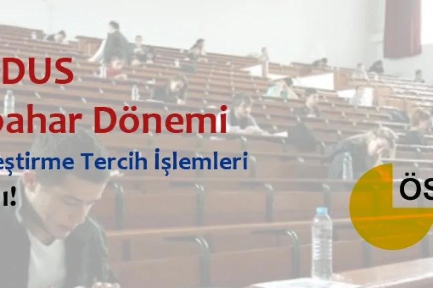2013-DUS Sonbahar Dönemi Ek Yerleştirme Tercih İşlemleri Başladı!
