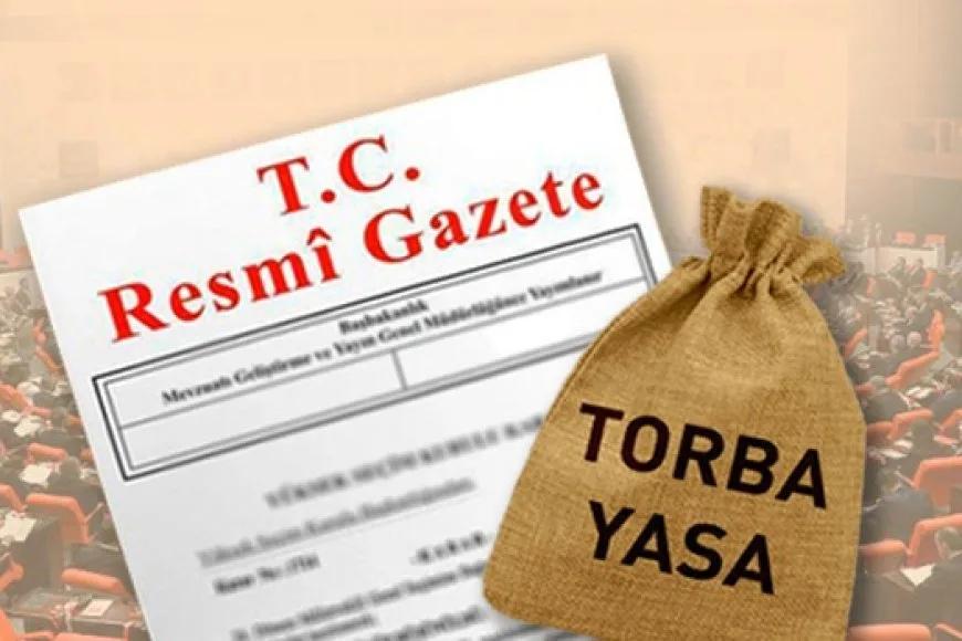 Torba Yasa Yayımlandı
