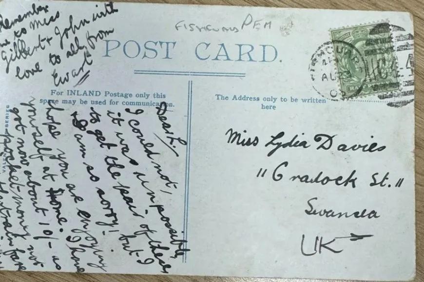 1903'de gönderilen kartpostal 121 yıl sonra adrese ulaştı