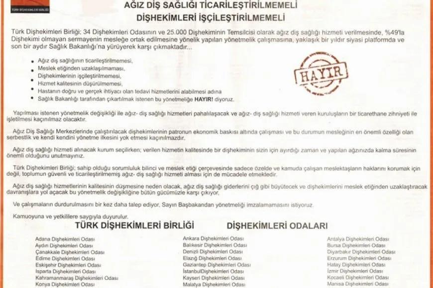 TDB, Başbakan'a Seslendi