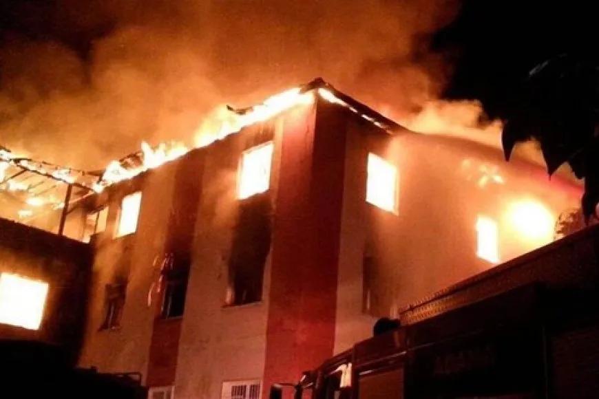 Adana'da Öğrenci Yurdunda Facia