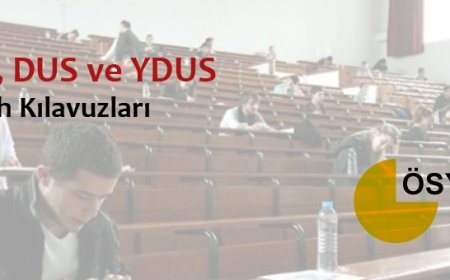 TUS, DUS ve YDUS tercih kılavuzları