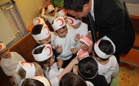 Karabük'te Anaokulu Öğrencilerine Diş Taraması