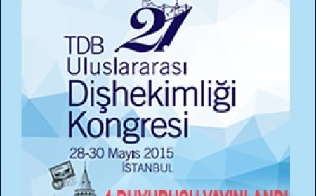TDB 21.Uluslararası Dişhekimliği Kongresi 1.Duyurusu Yayınlandı