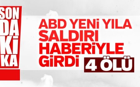 ABD Yeni Yıla Saldırı Haberiyle Girdi