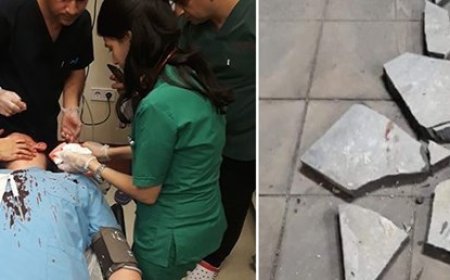 Çocuğunun Ateşi Düşmeyince Doktora Parke Taşıyla Saldırdı