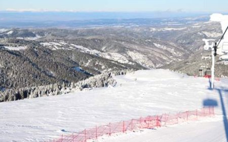 'Batı Karadeniz'in en uzun kayak pisti' açılışa hazır