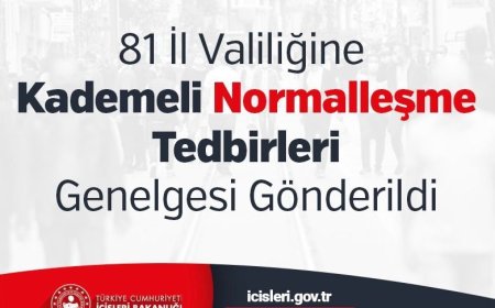 Kademeli normalleşme sürecinin üçüncü etabı kapsamında 1 Temmuz 2021'den itibaren geçerli genelge yayınlandı!
