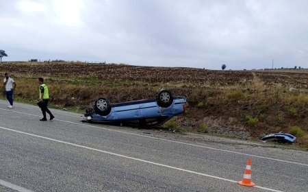 Samsun'da otomobil takla attı: 3 yaralı