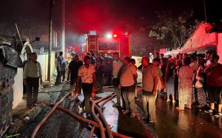 Kocaeli'de yangın: 5 gecekondu hasar gördü